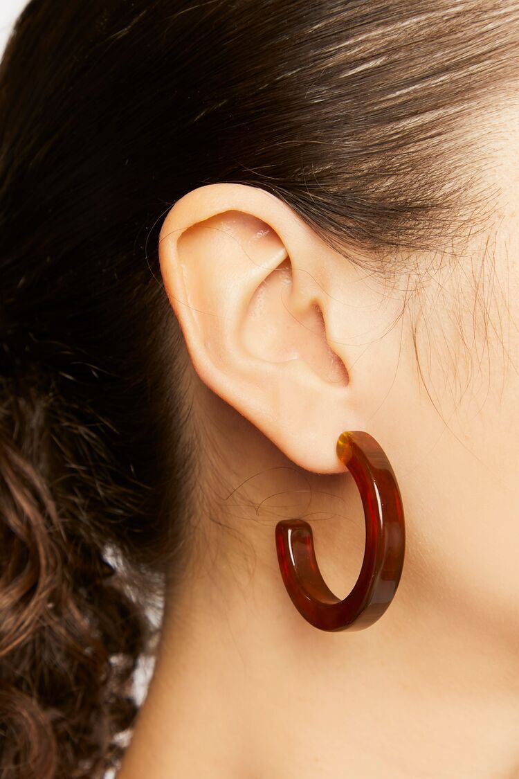 Pendientes Aros Café
