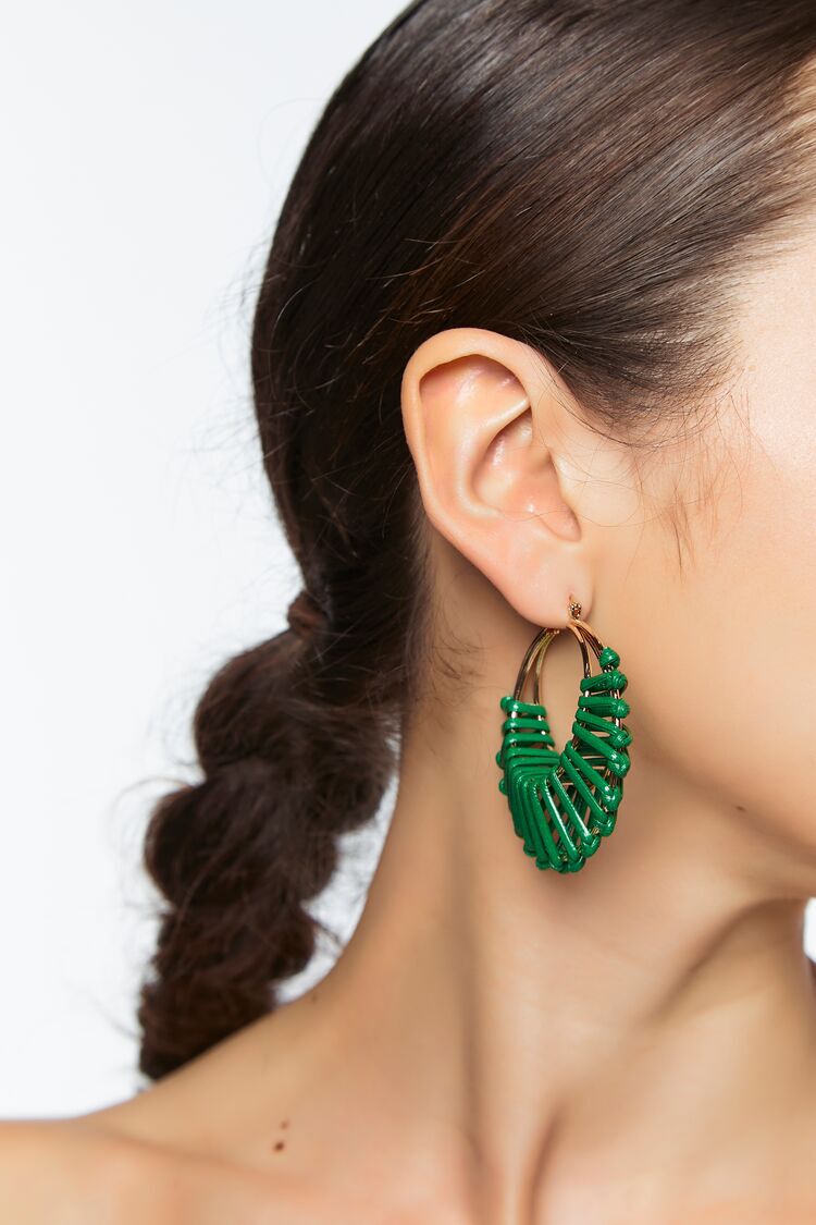 Aretes Aro Verde