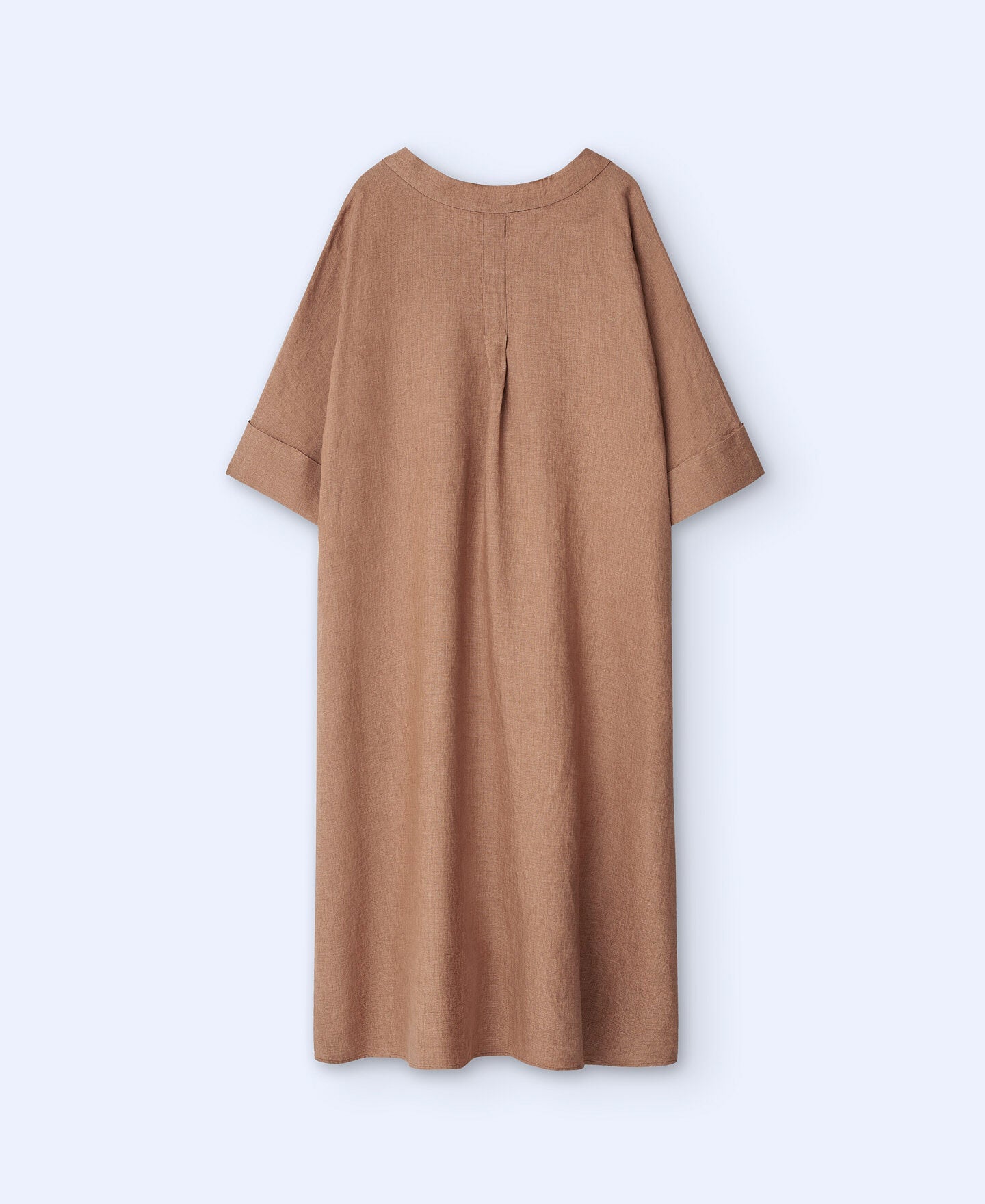 Vestido Lino Largo Café