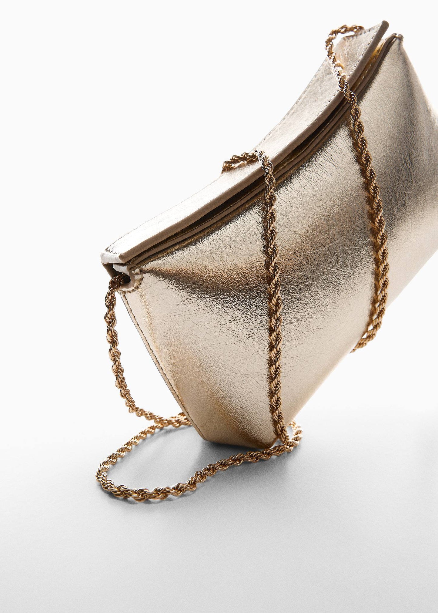 Bolso Cruzado Cadena Dorado
