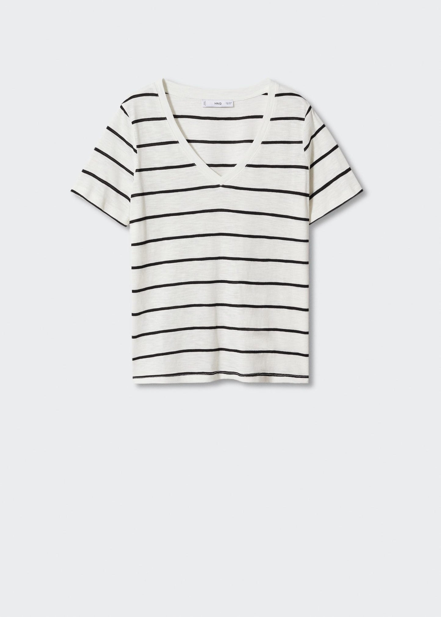 Camiseta Rayas Cuello Pico