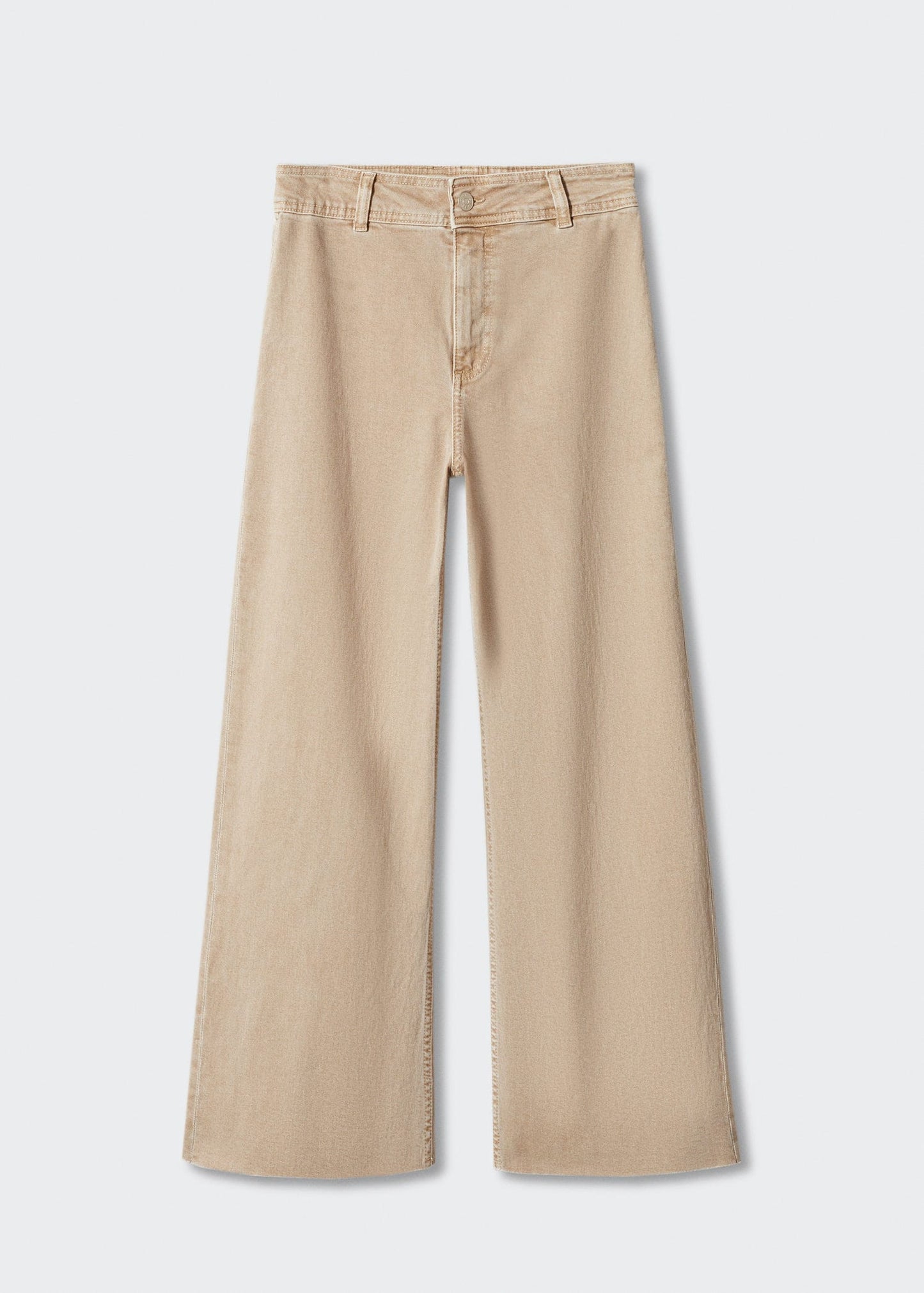 Jeans Tiro Alto Beige