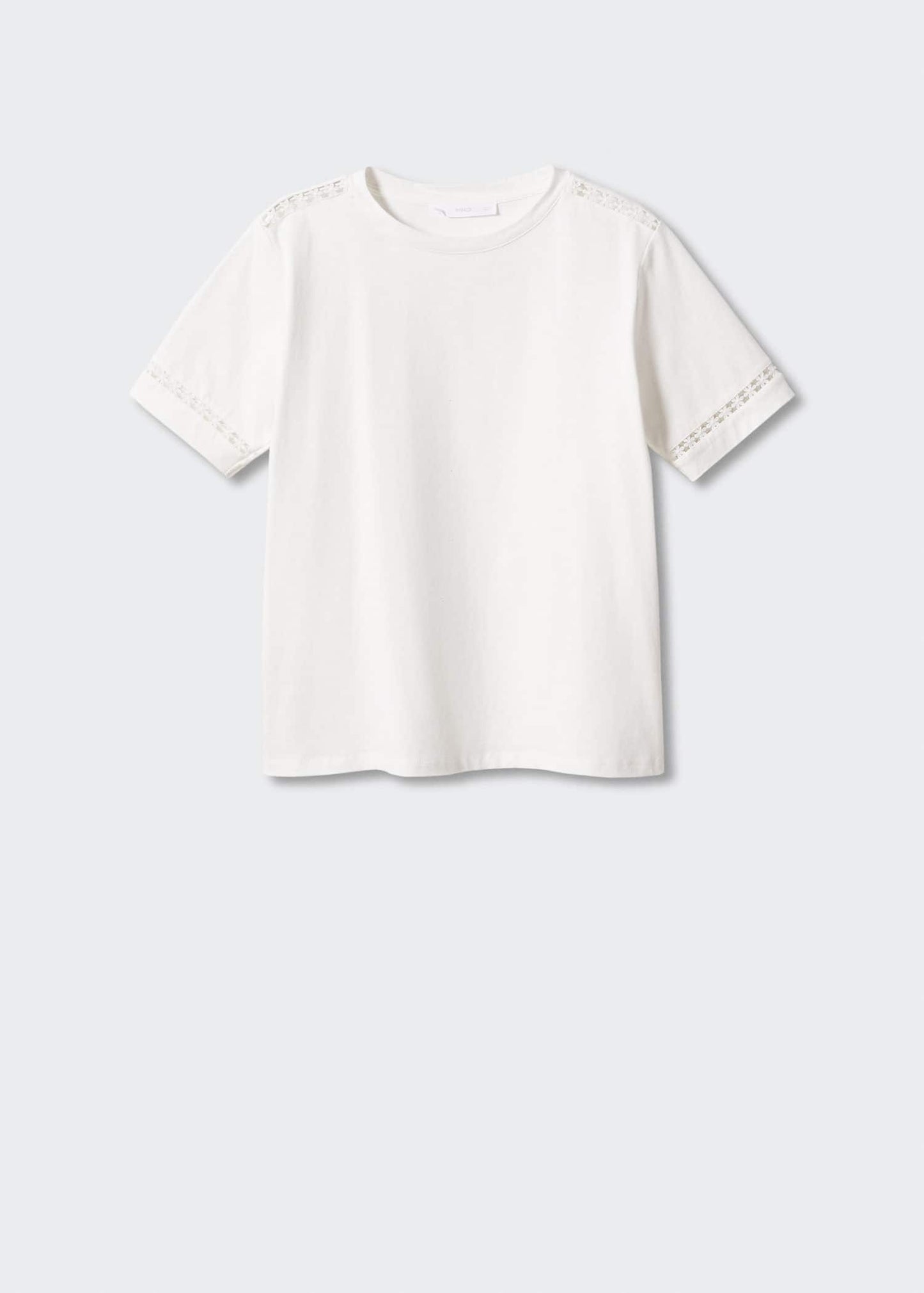 Camiseta Detalle Bordado Blanco