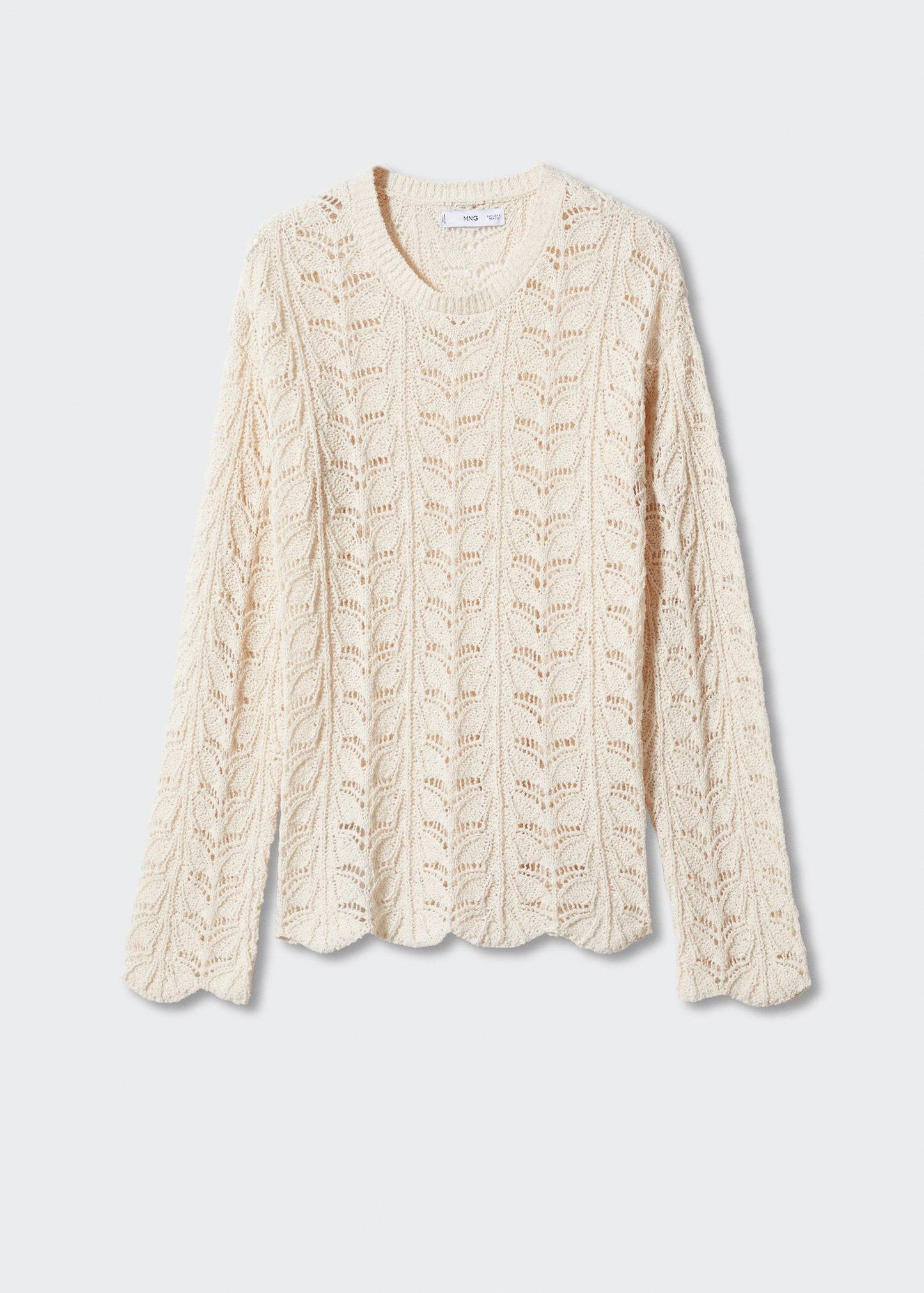 Sudadera Calado Blanco