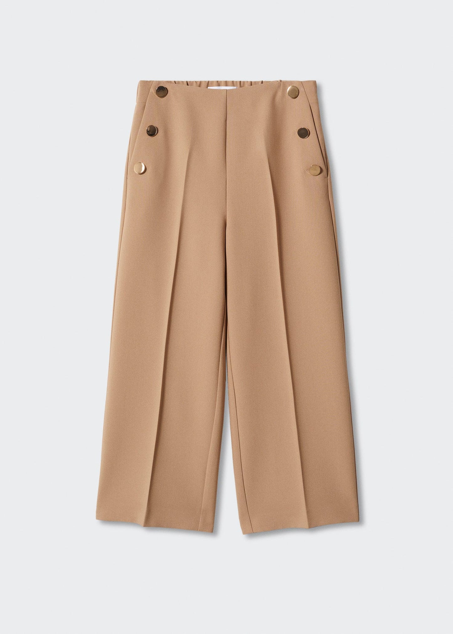 Pantalón Botones Beige