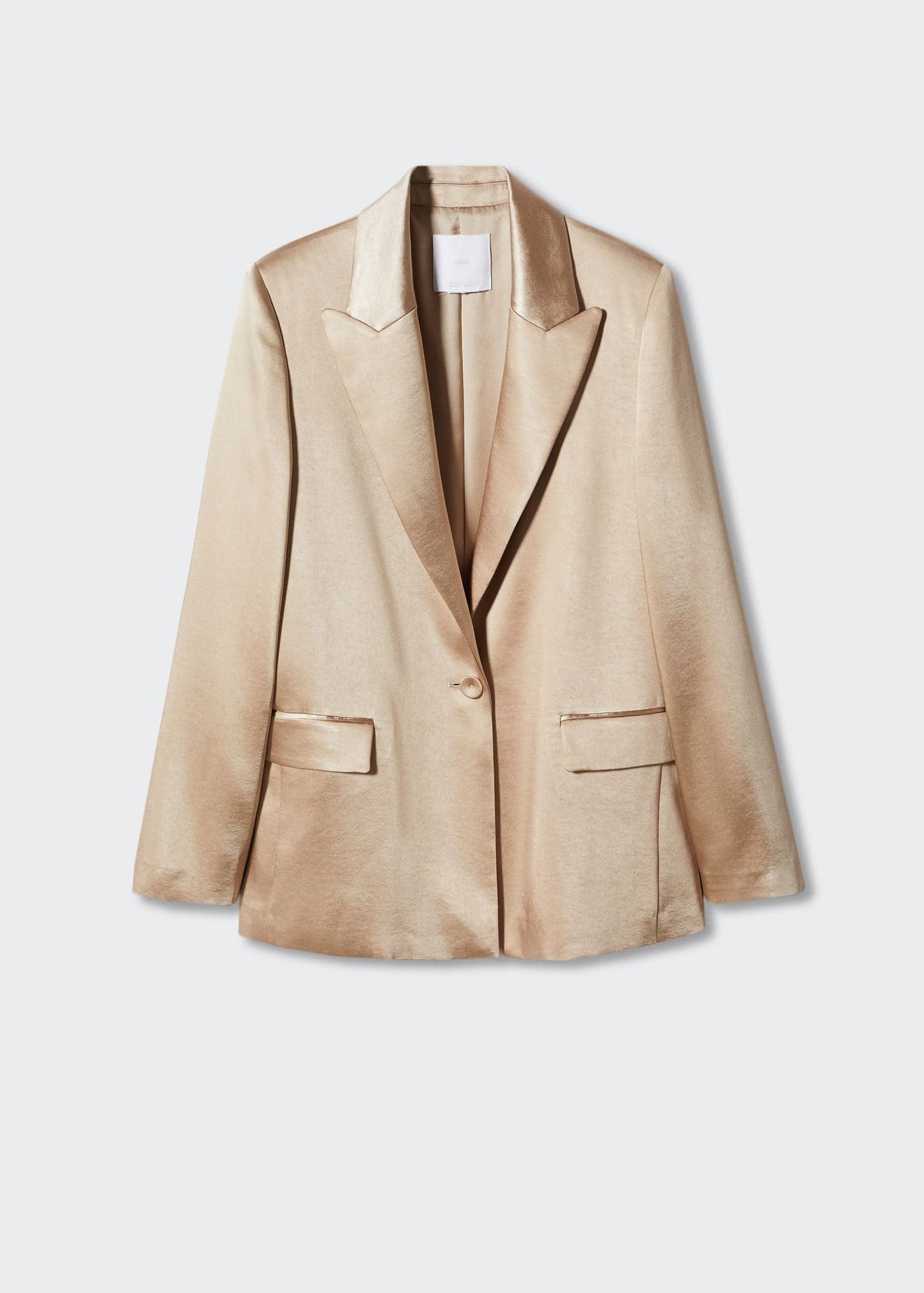 Blazer Satinado Beige