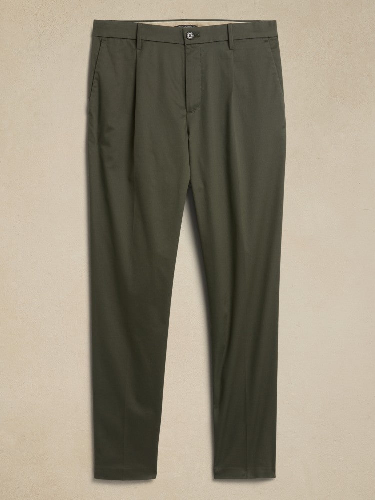 Pantalón Plisado Regular Fit Verde