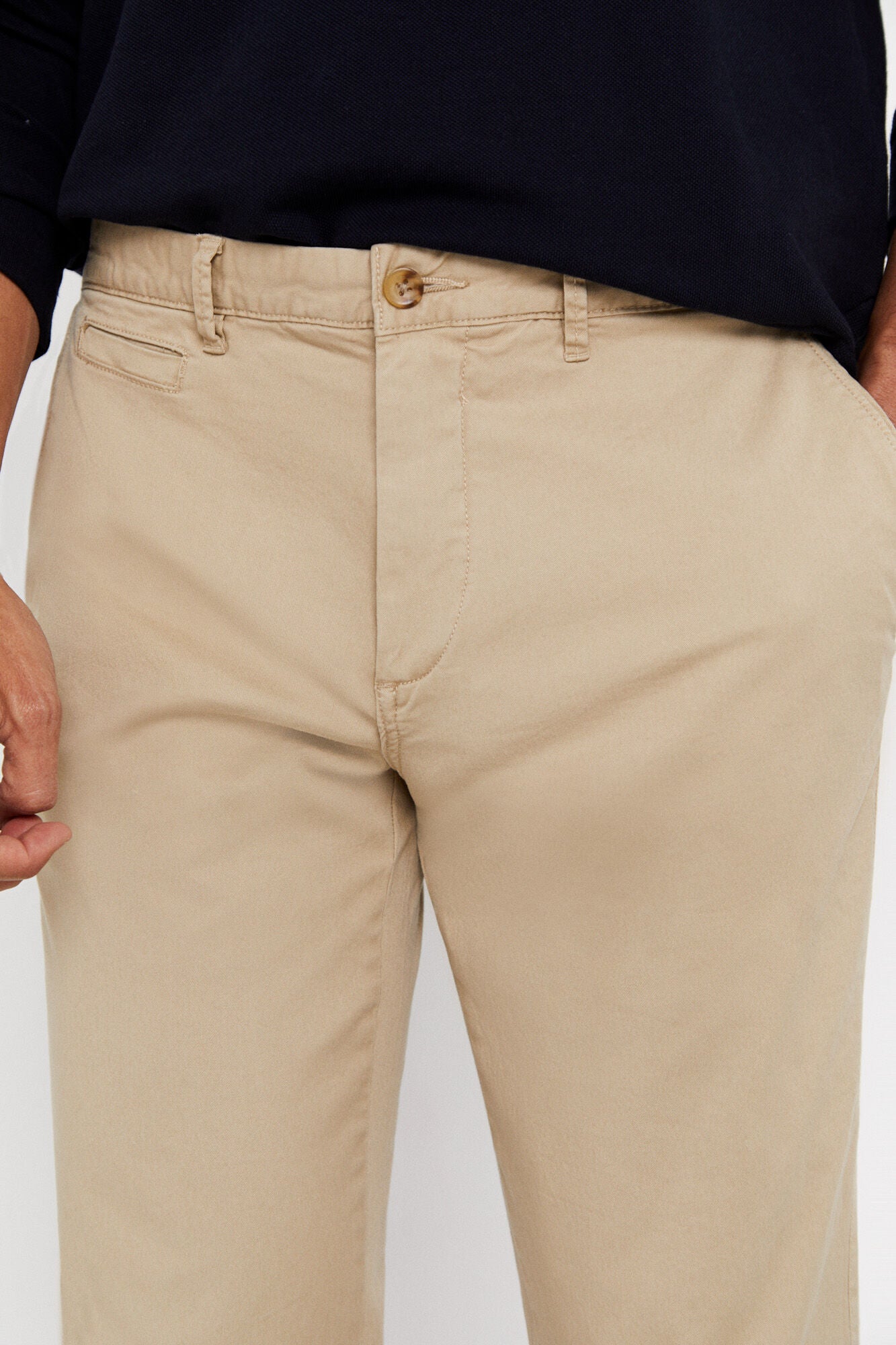 Pantalón Chino Slim Fit Beige