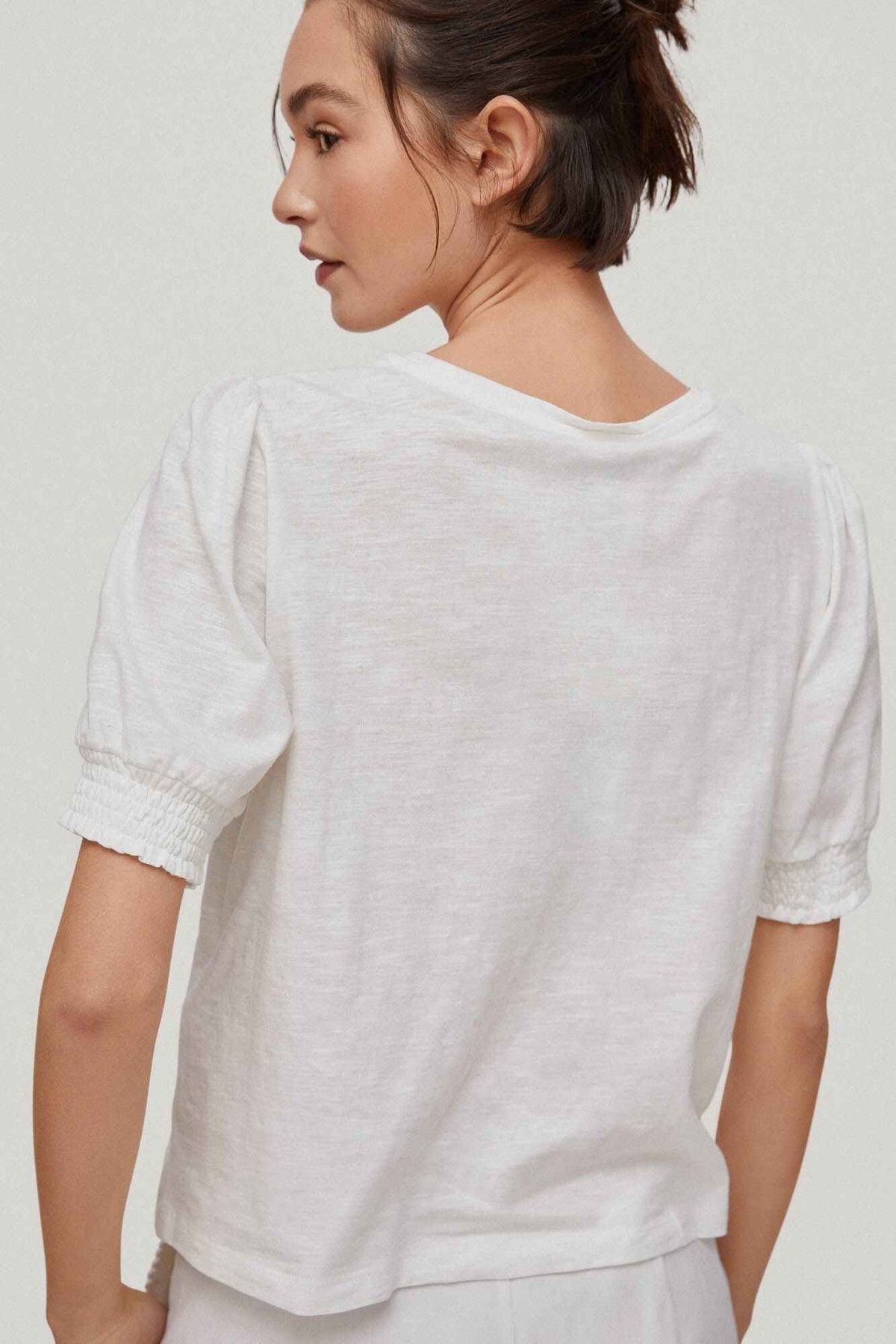Camiseta Cuello Redondo Blanco