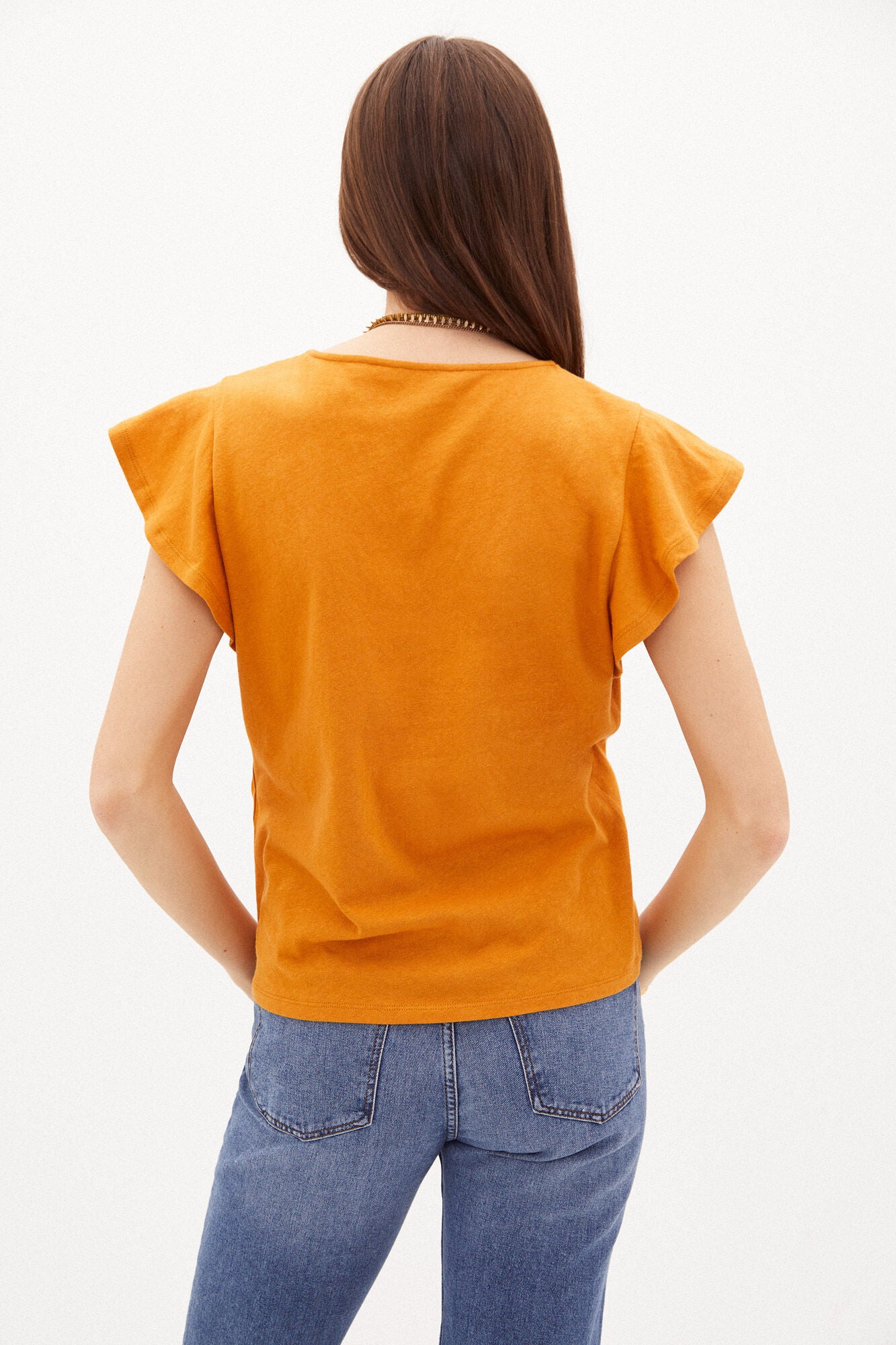 Camiseta Volantes Amarillo