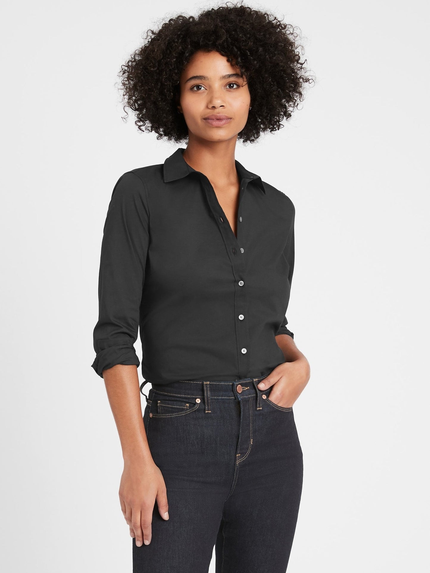 BR Riley Tailored-Fit Shirt - Black