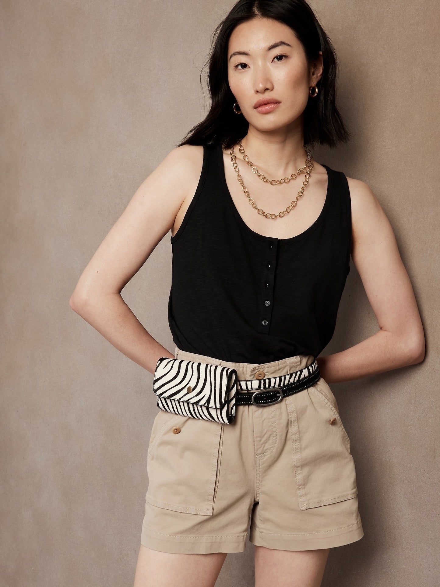 Slub Henley Tank