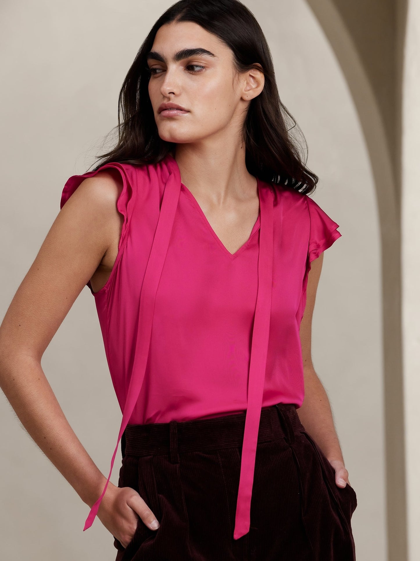 Alana Tie-Neck Top
