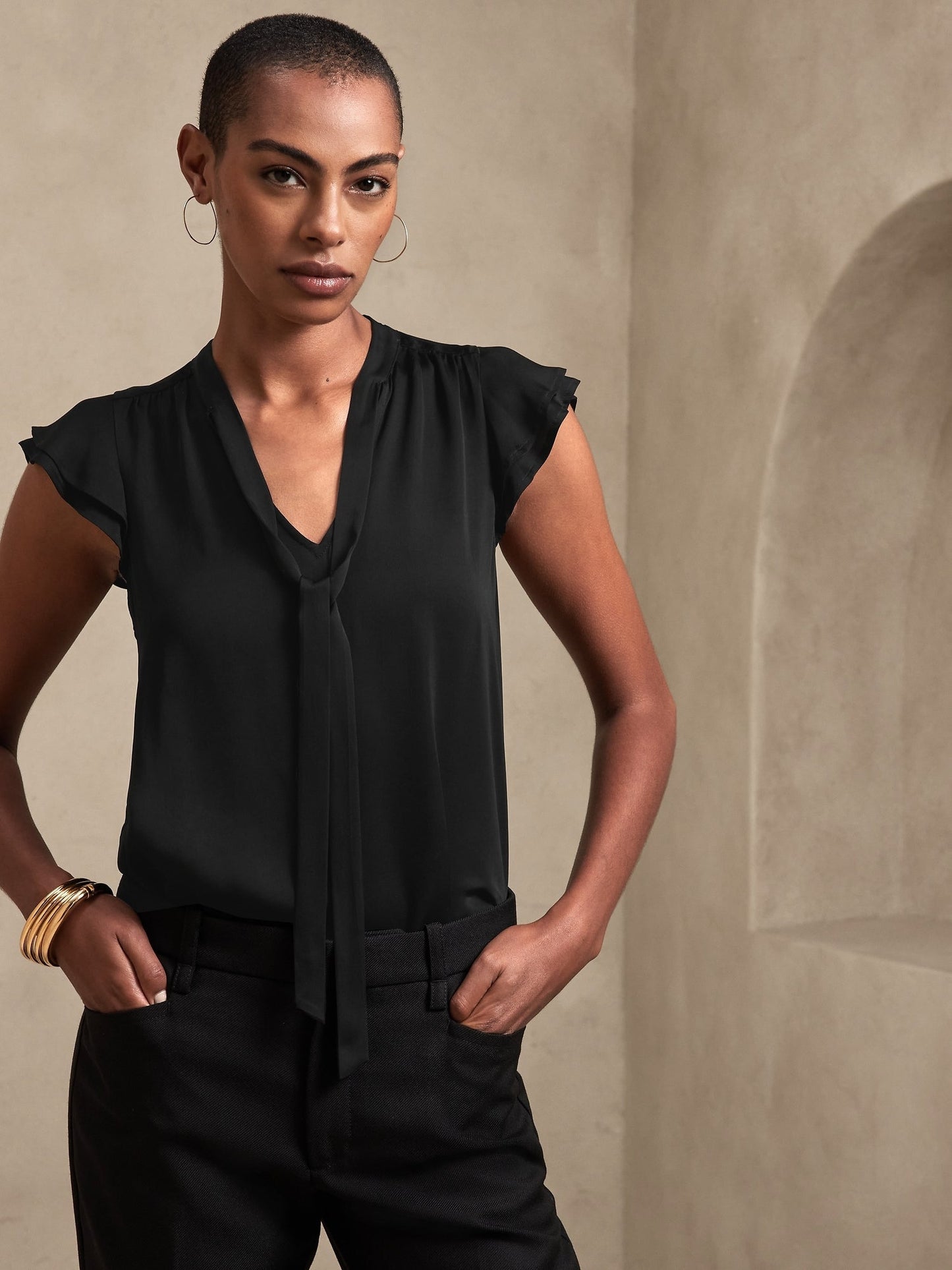 Alana Tie-Neck Top