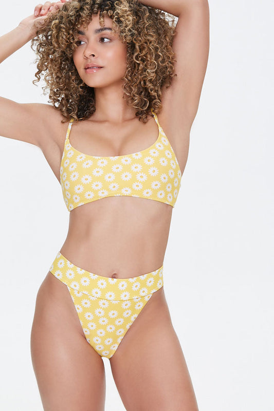 Traje De Baño Parte Inferior Amarillo