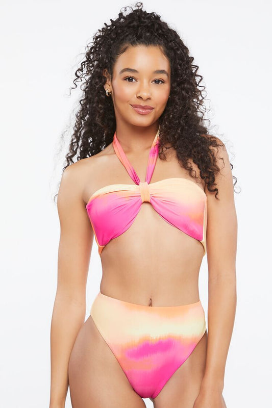 Traje De Baño Una Pieza Multicolor