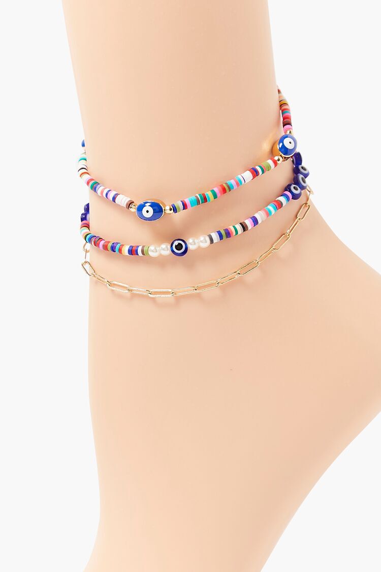 Set Tobilleras Multicolor