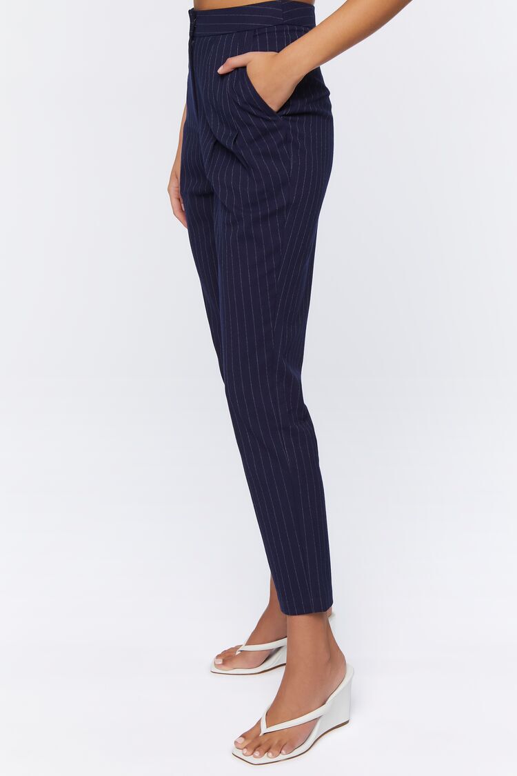 Pantalón Estampado Rayas Azul