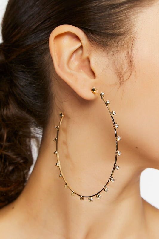 Pendientes Extra Grandes Dorado