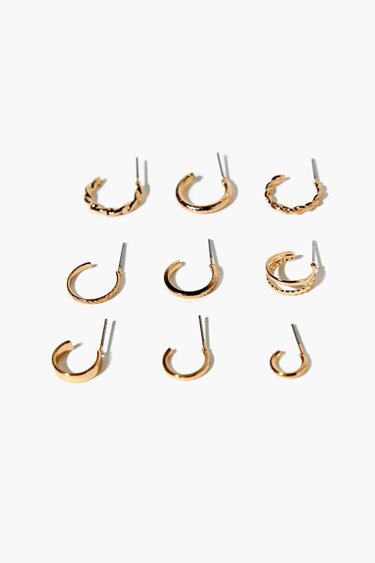Set Pendientes Dorado