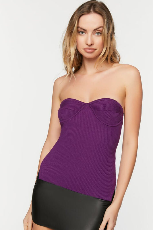 Blusa Bustier Morado
