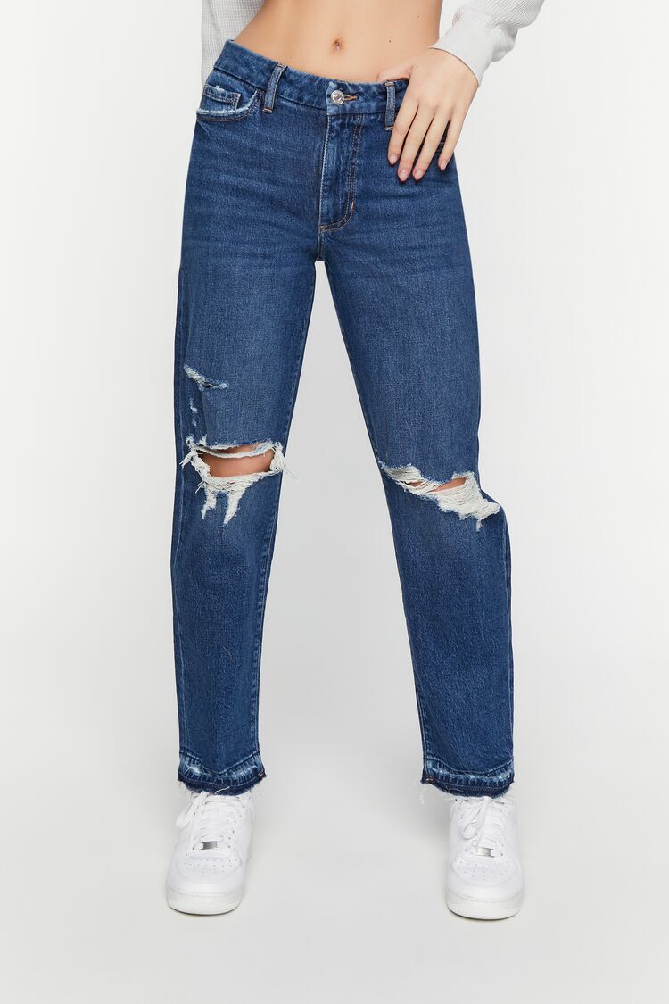 Pantalón Denim Ancho Azul