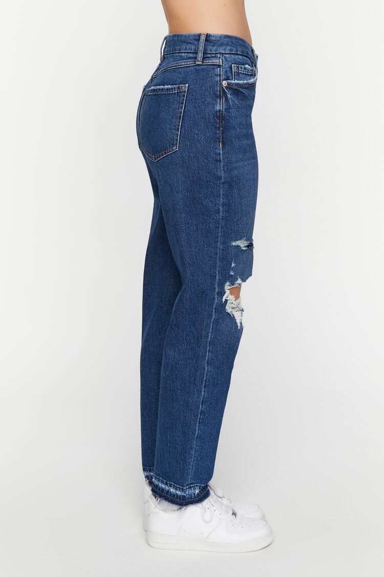 Pantalón Denim Ancho Azul