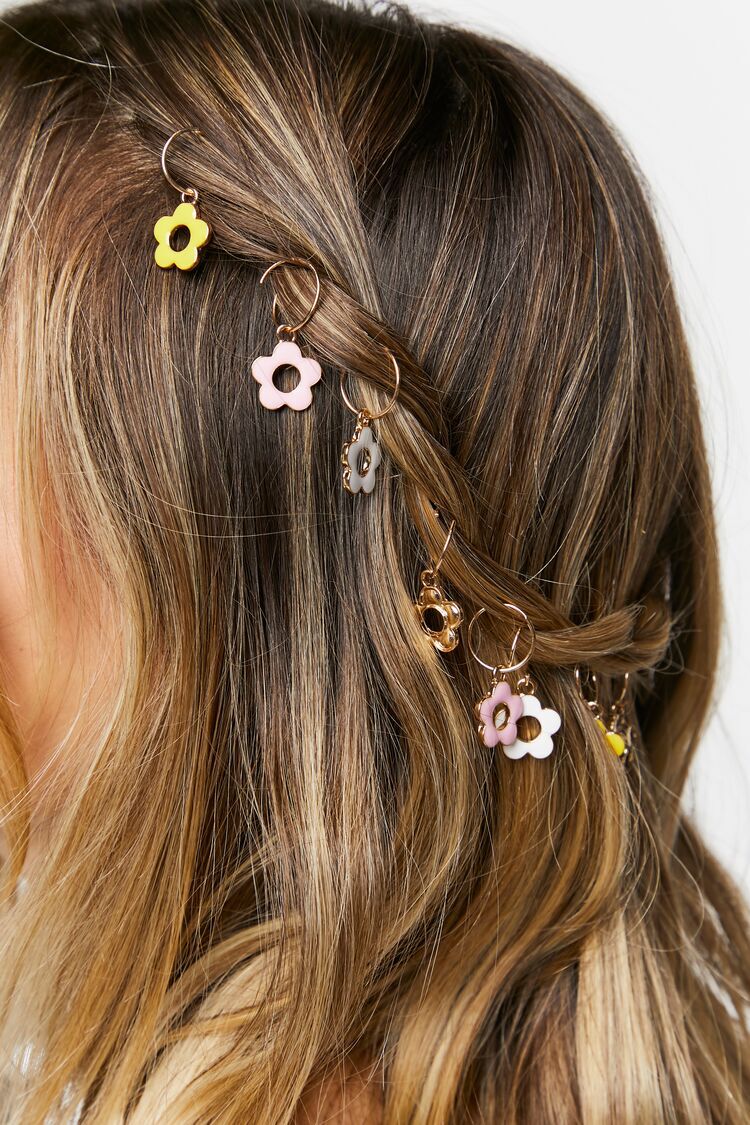 Set Anillos Para El Cabello Multicolor