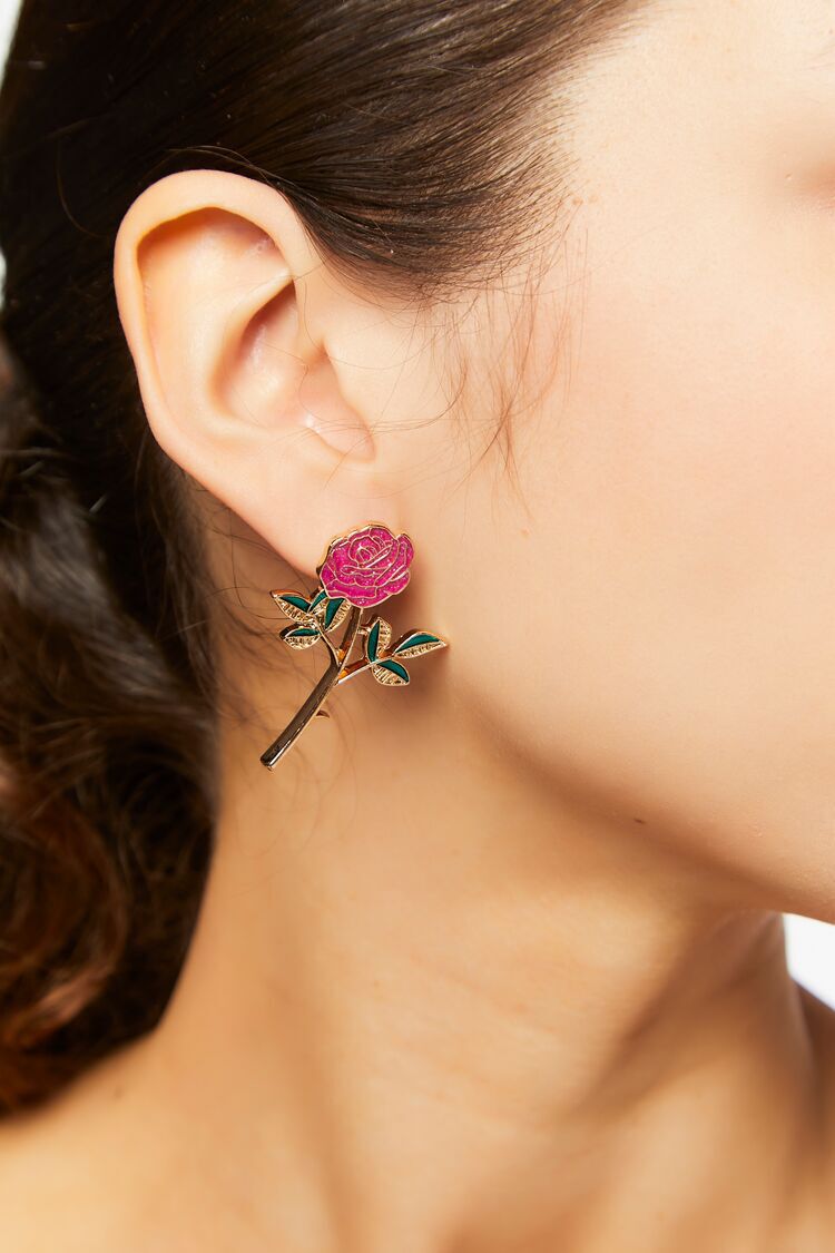 Pendientes Rosa