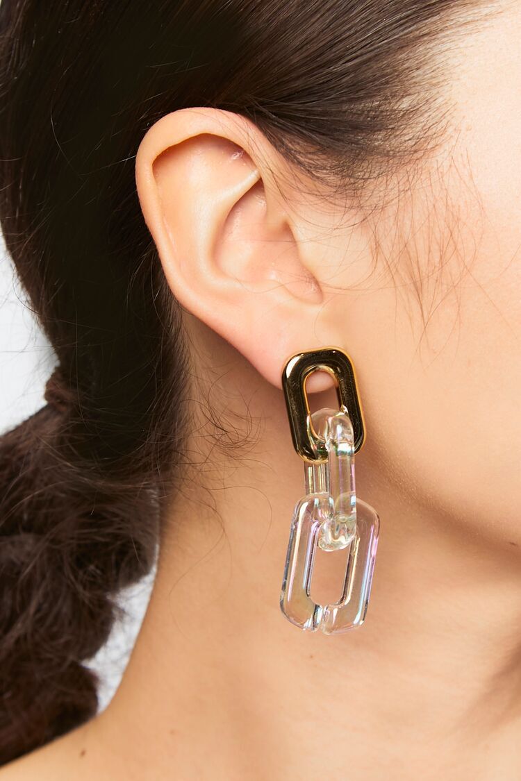 Pendientes Cadena Ancla Dorado