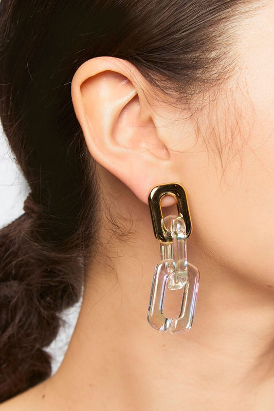 Pendientes Cadena Ancla Dorado