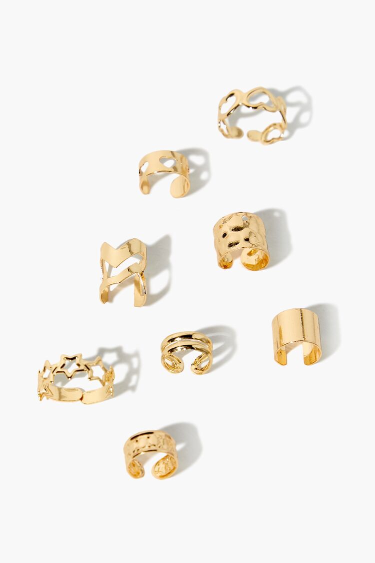 Set Anillos Para El Cabello Dorado