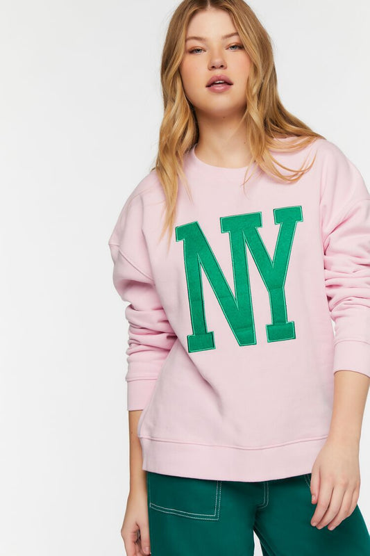 Sudadera Estampado Rosa/Verde
