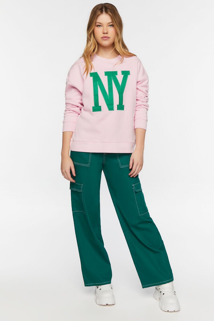 Sudadera Estampado Rosa/Verde