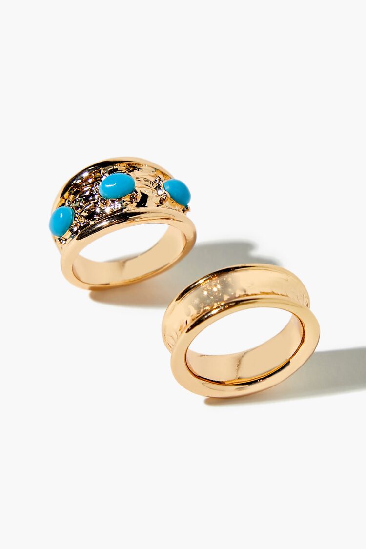 Set Anillos Dorado
