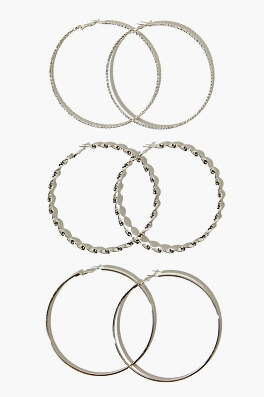 Set Aretes Plateados