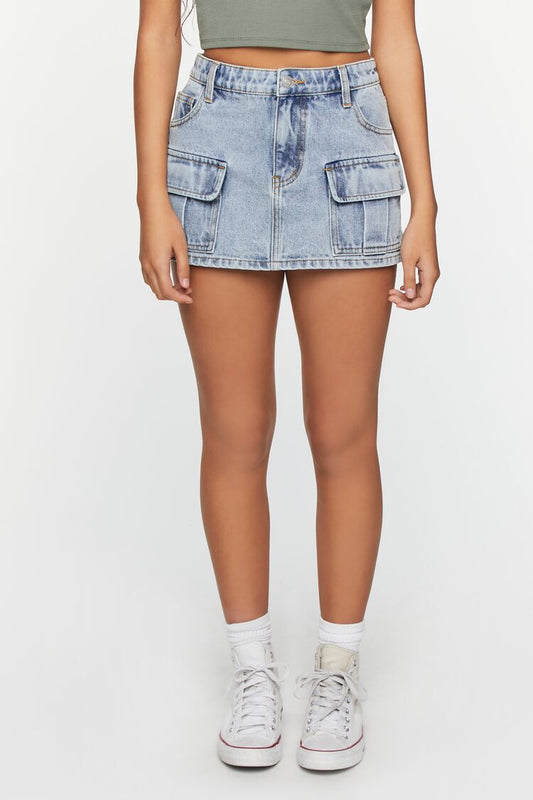 Enagua Denim Bolsillos