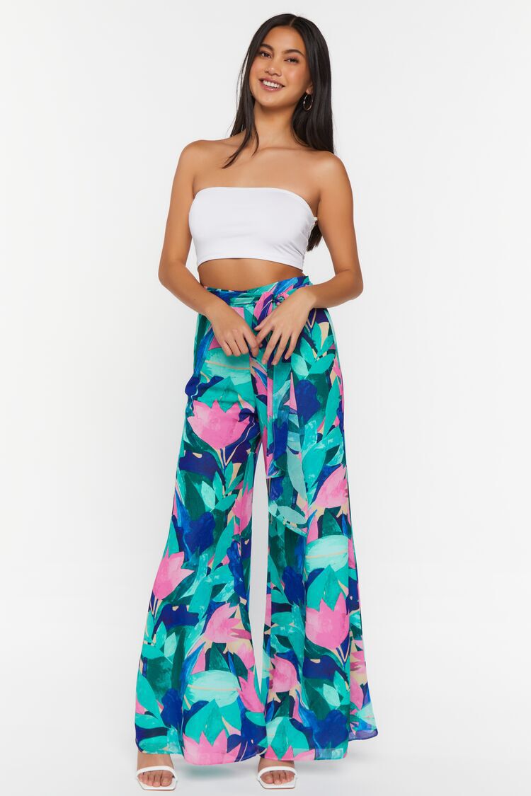 Pantalón Ancho Estampado Floral