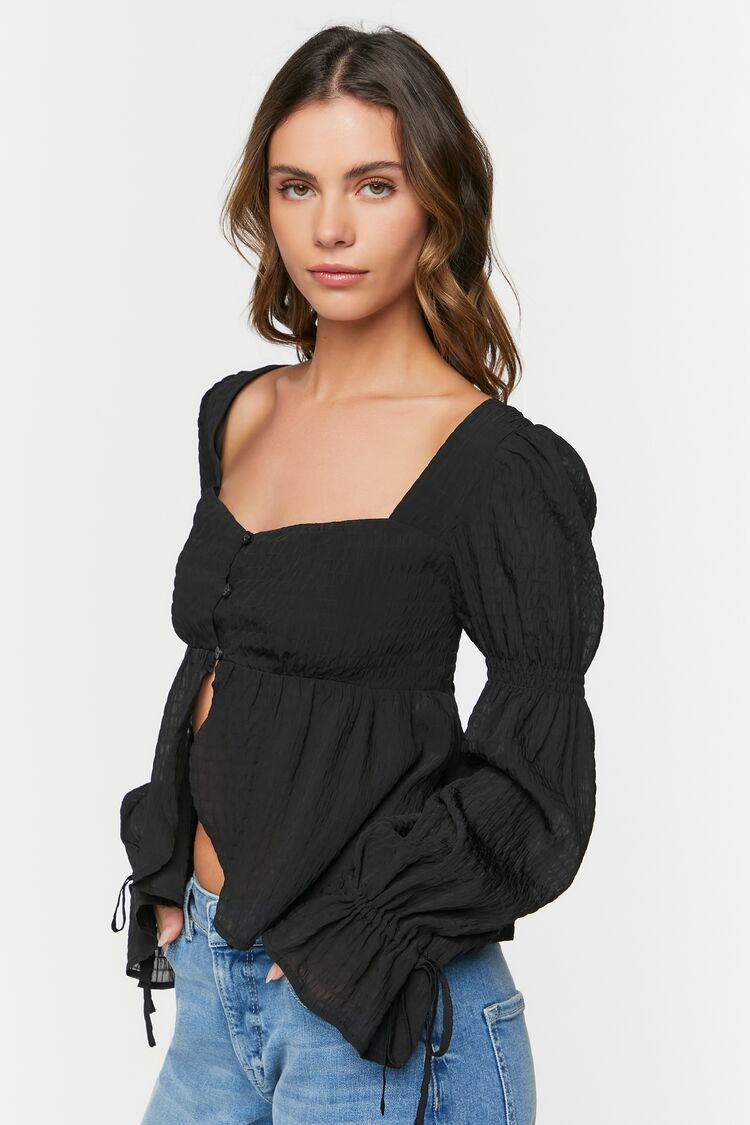 Camisa Botones Negro