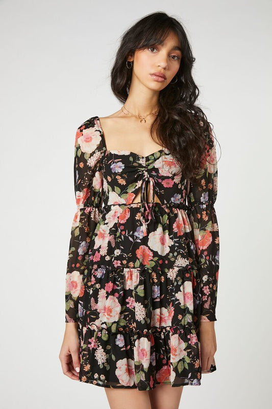 Vestido Estampado Floral Multicolor