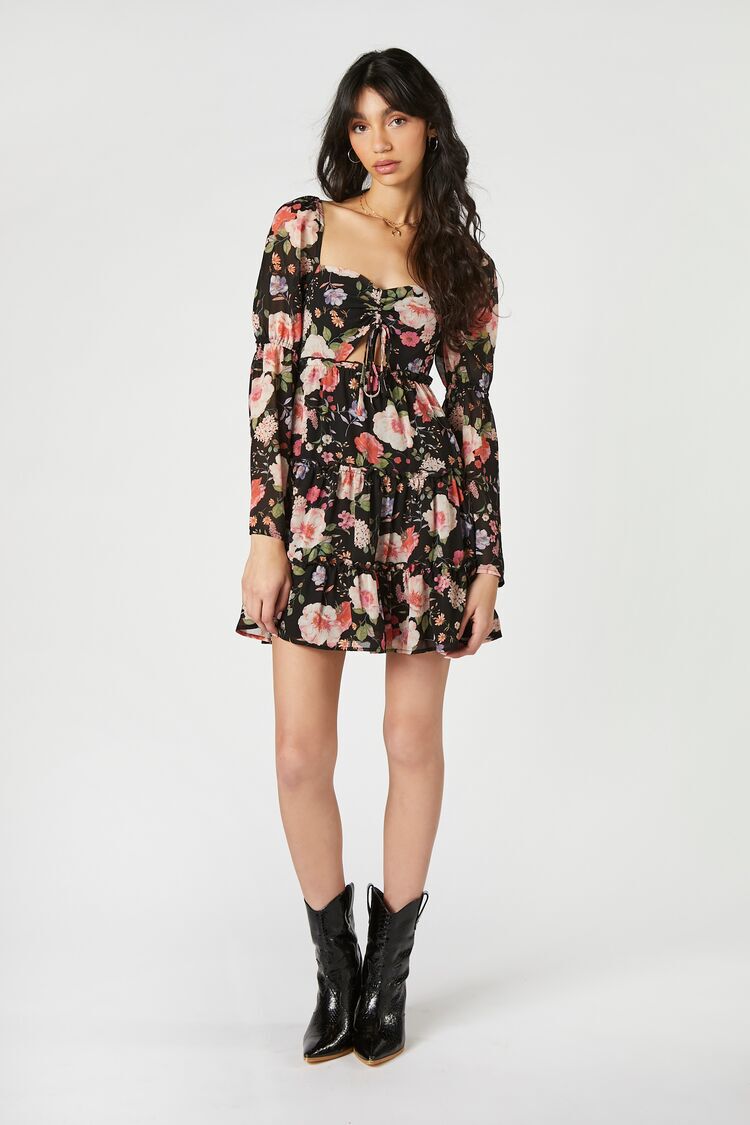 Vestido Estampado Floral Multicolor