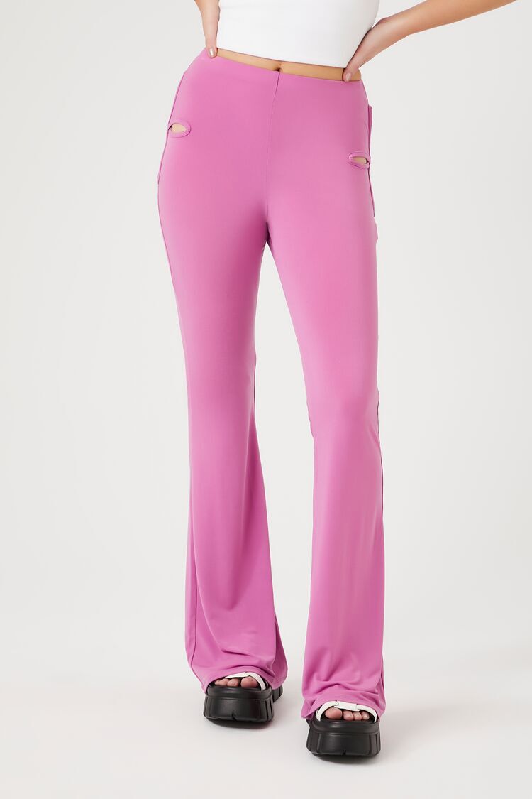 Pantalón Detalle Lateral Rosa