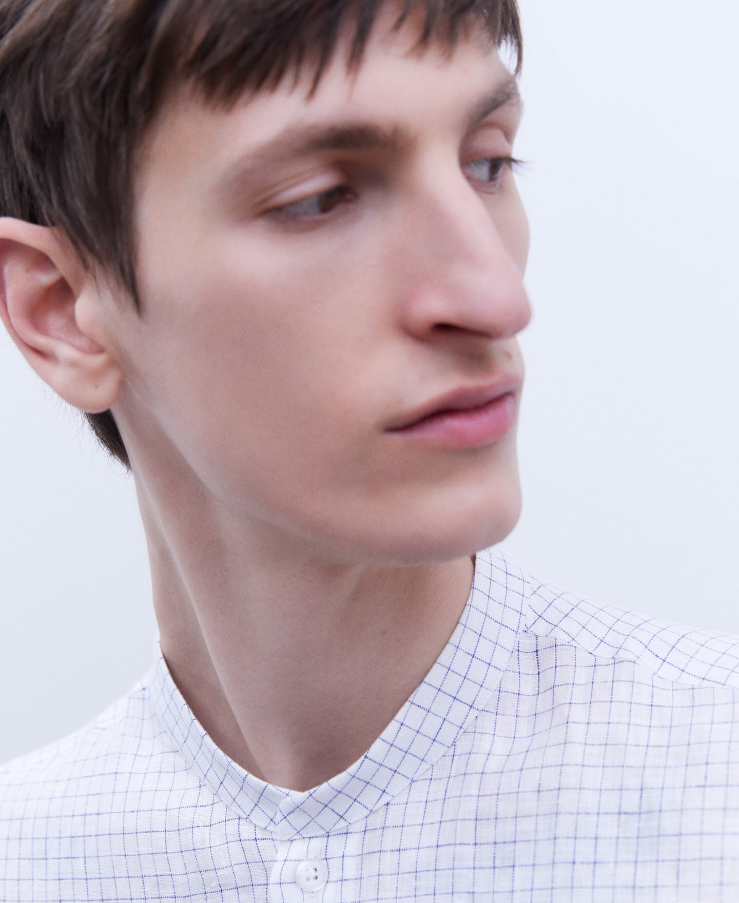 Camisa Botones Lino Blanco
