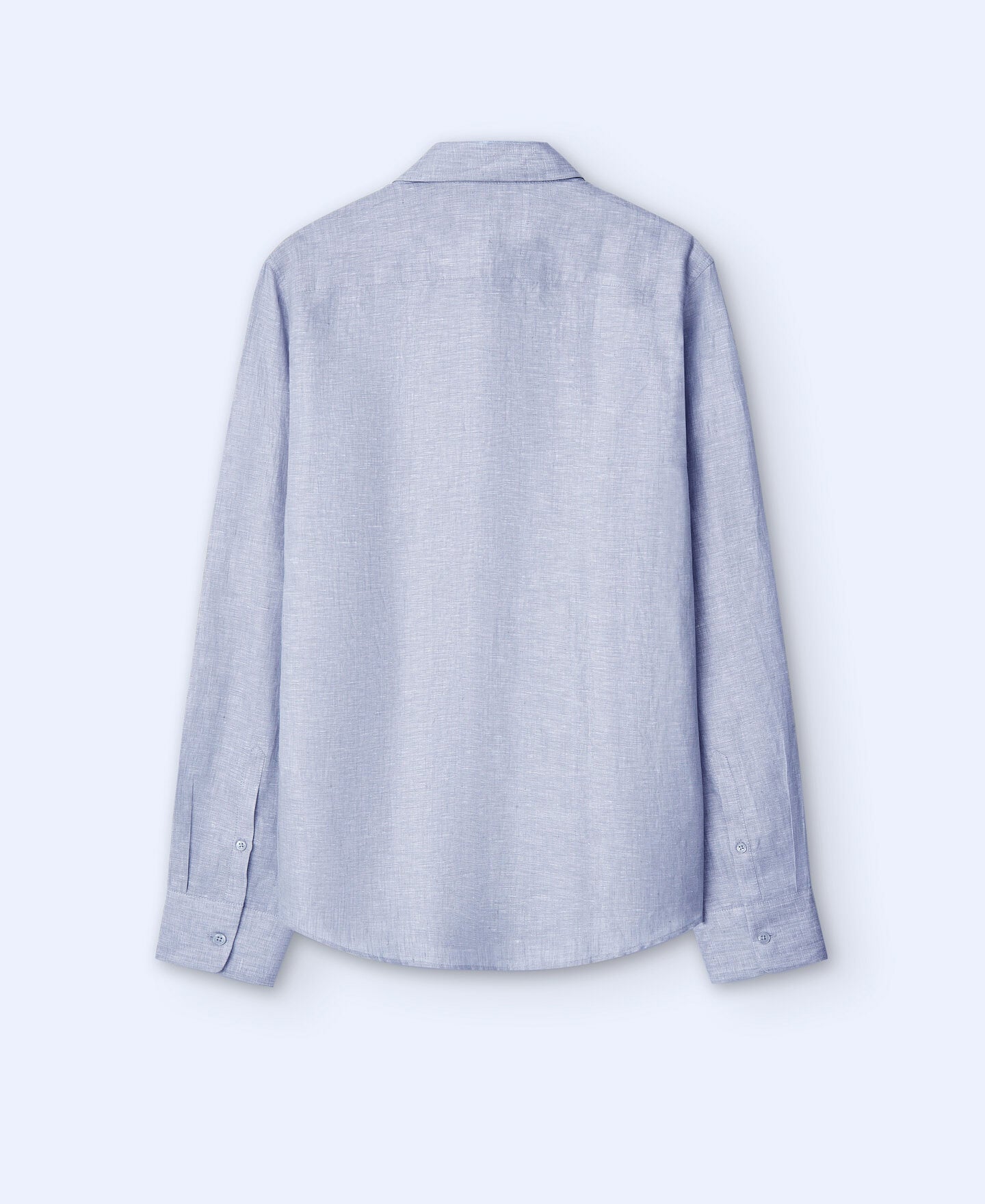 Camisa Botones Lino Gris