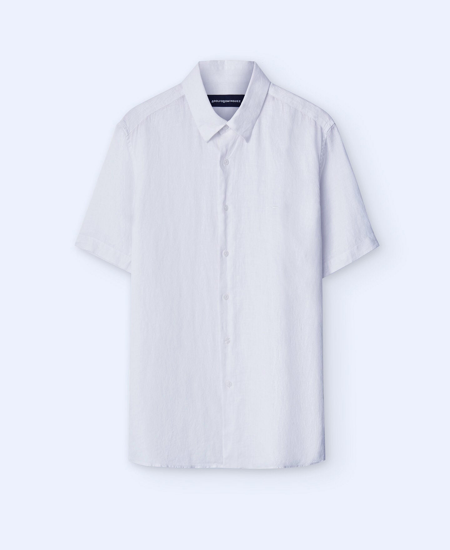 Camisa Manga Corta Lino Blanco