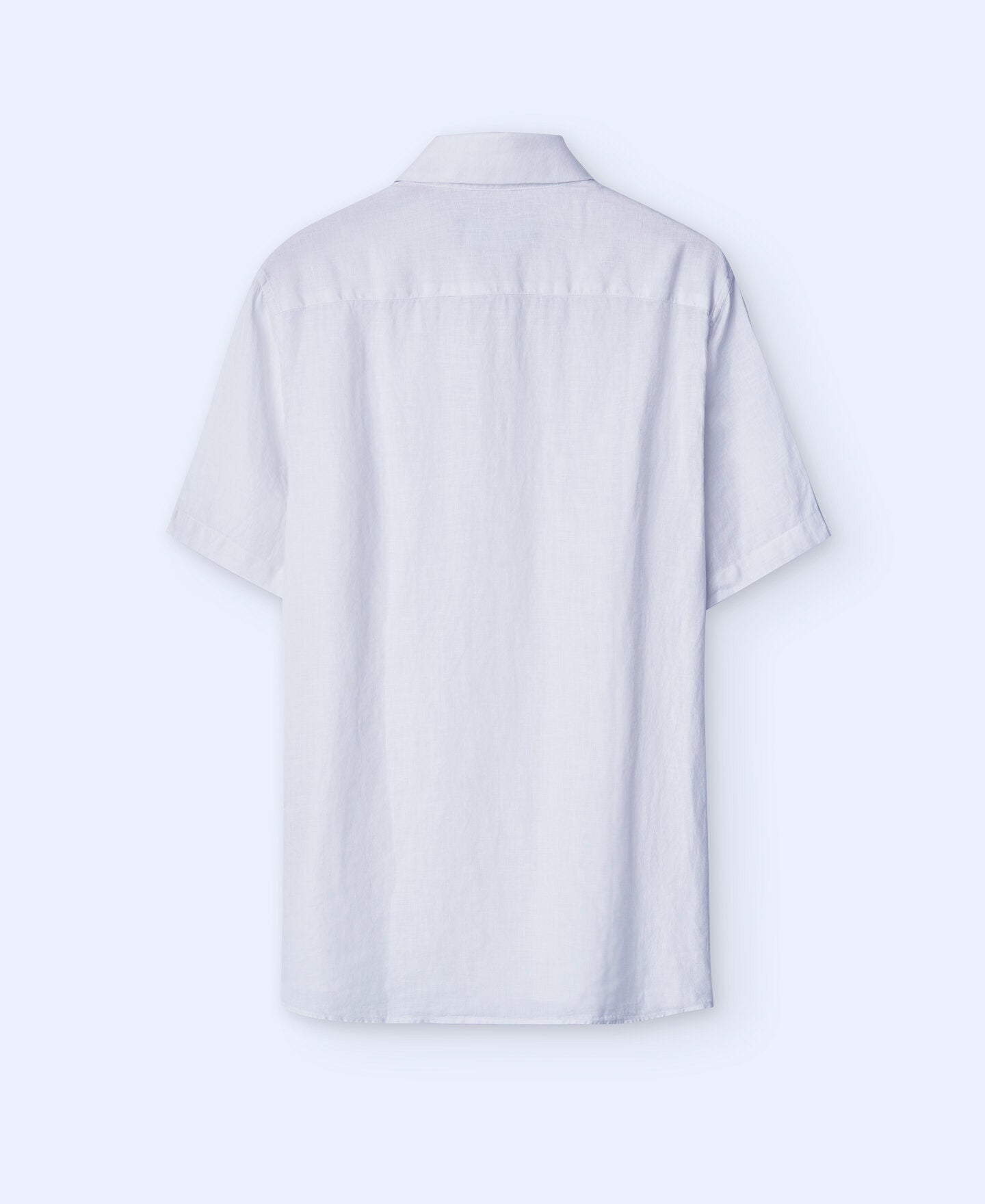 Camisa Manga Corta Lino Blanco