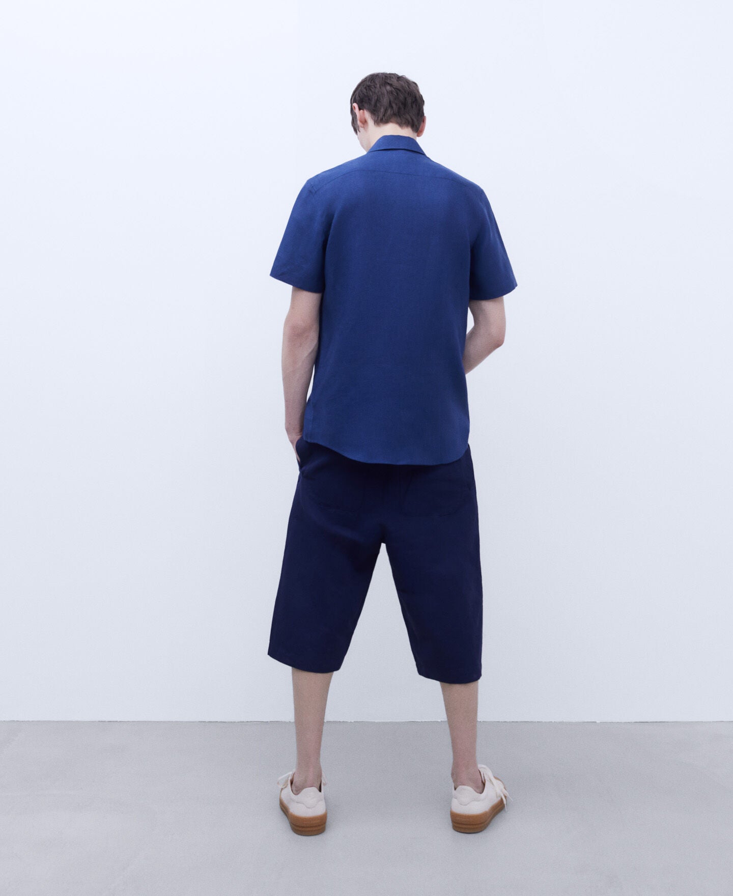 Camisa Botones Azul