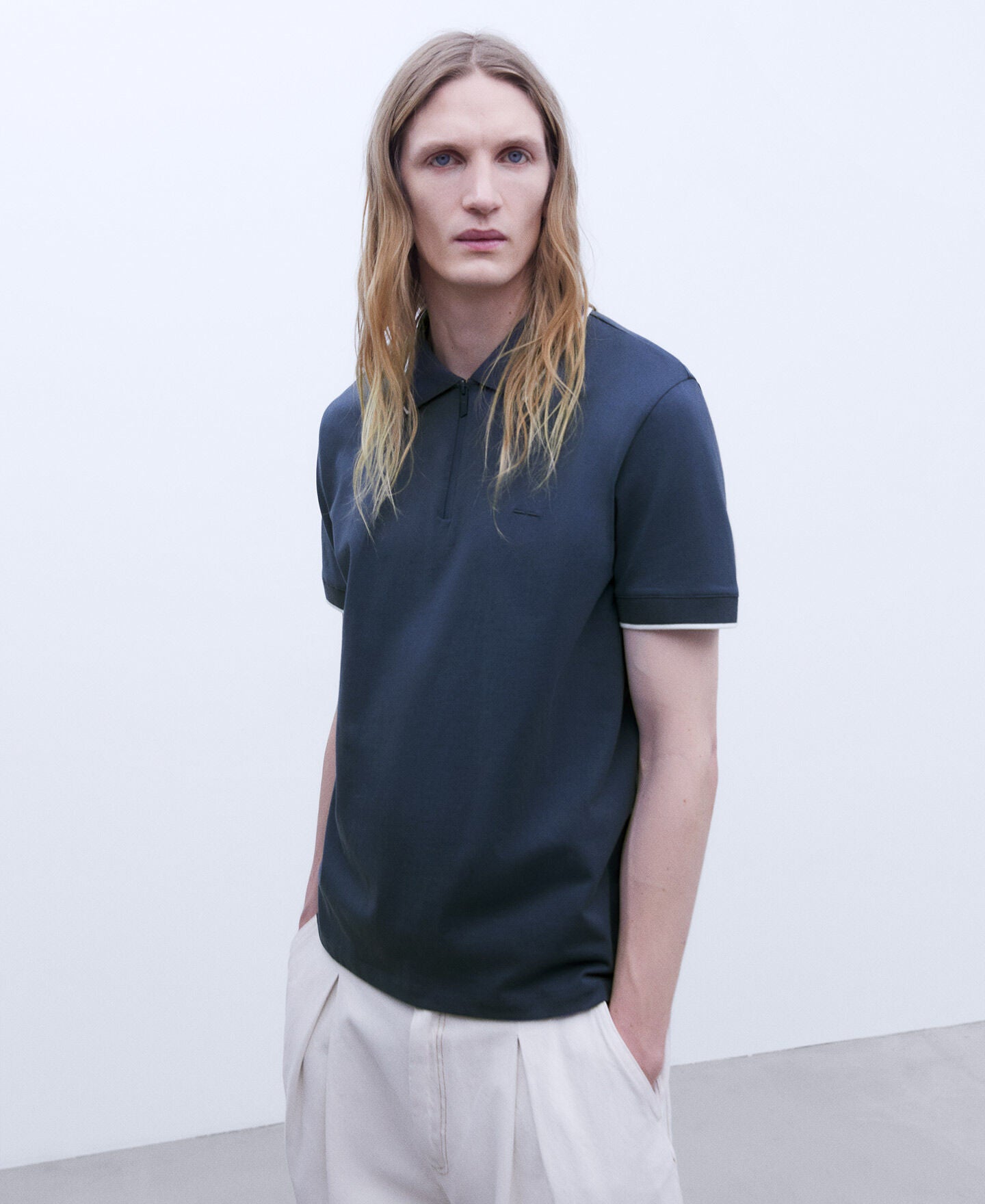 Camiseta Algodón Azul