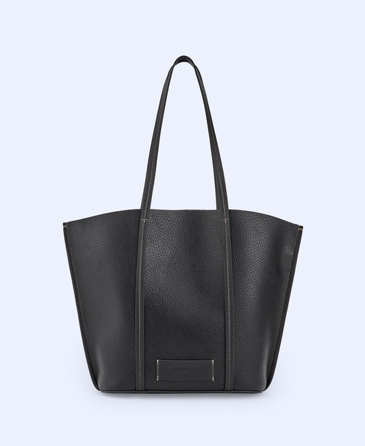 Bolso Shopper Textura Negro