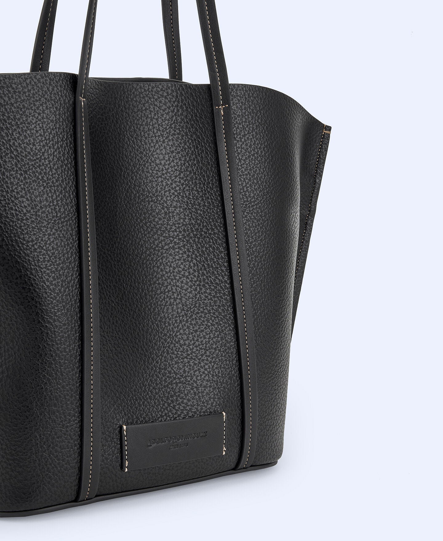 Bolso Shopper Textura Negro